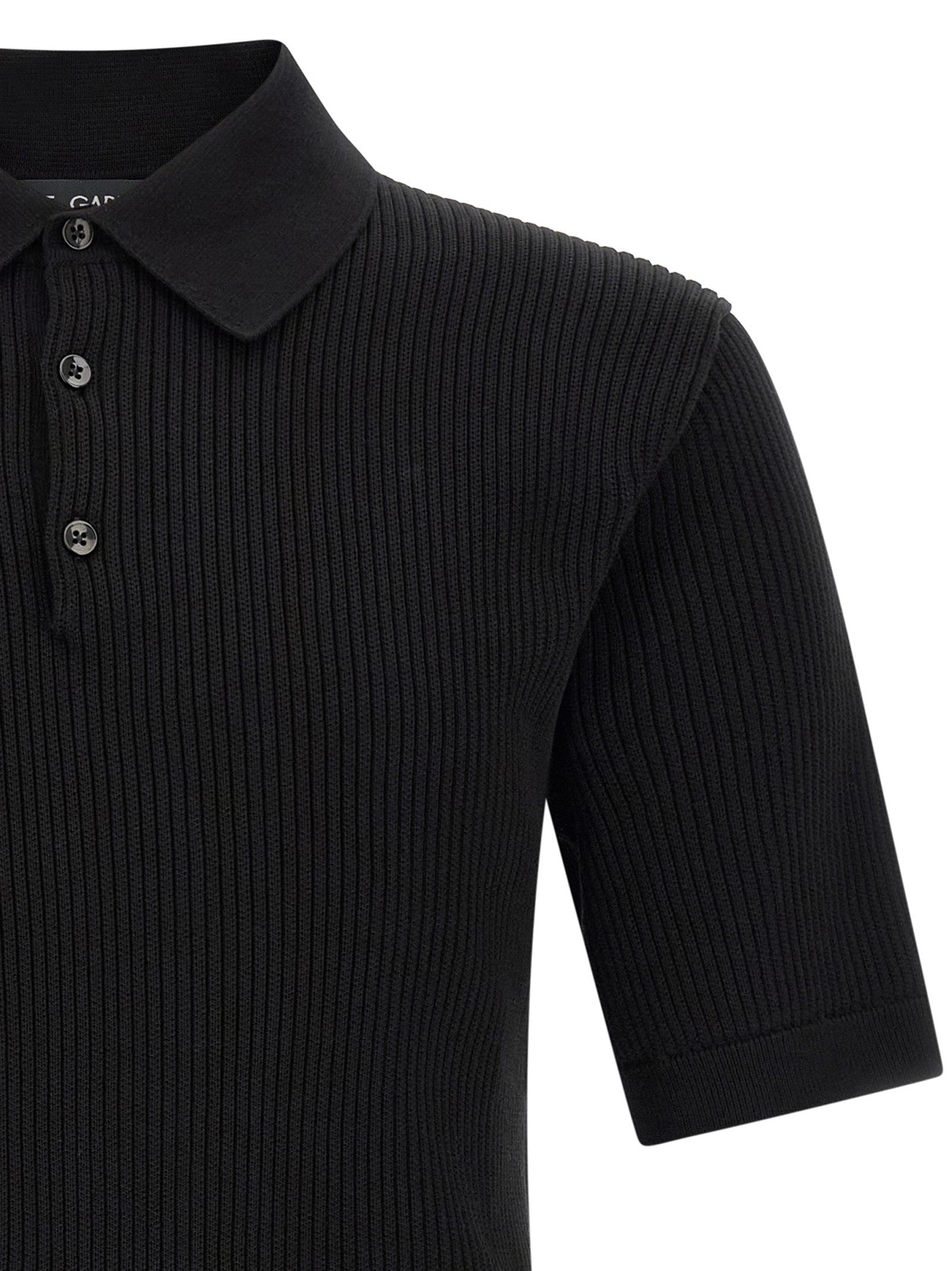 Dolce & Gabbana - Micro-ribbed polo shirt micro-ribbed-polo-shirt_a1f7376b-5d50-4032-b9d8-5c5284a1e59a