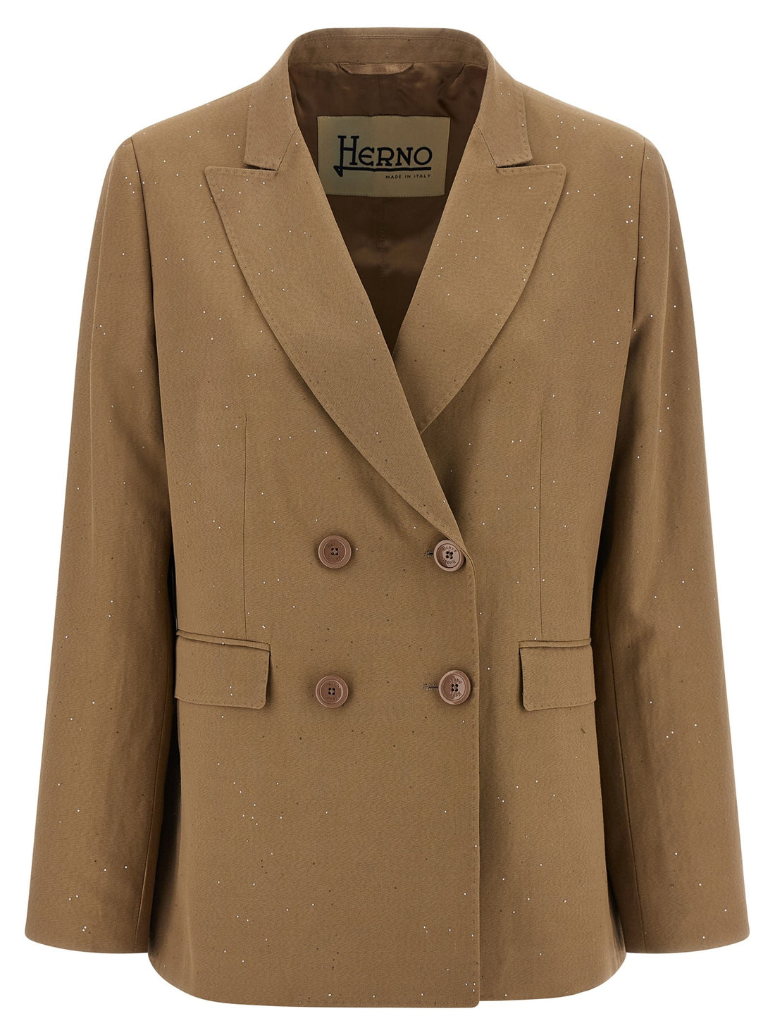 Herno - Micro sequin blazer beige