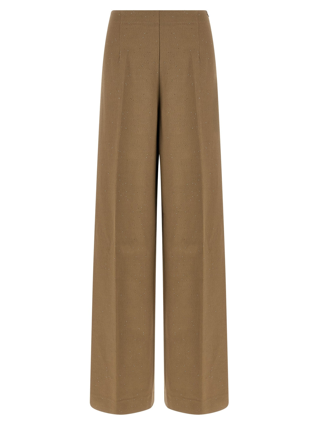 Herno - Micro sequin pants Brown