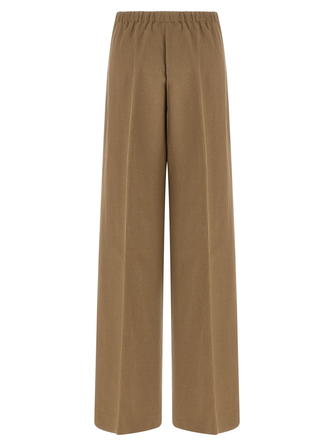 Herno - Micro sequin pants Brown