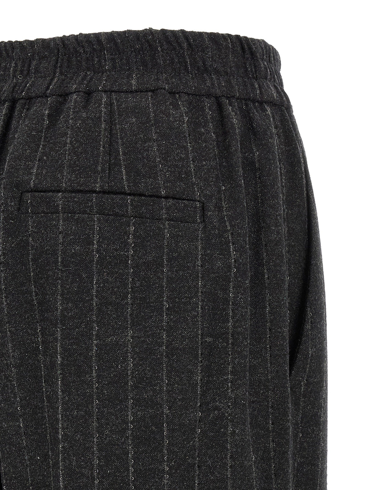 Brunello Cucinelli - Micro sequin pinstripe pants