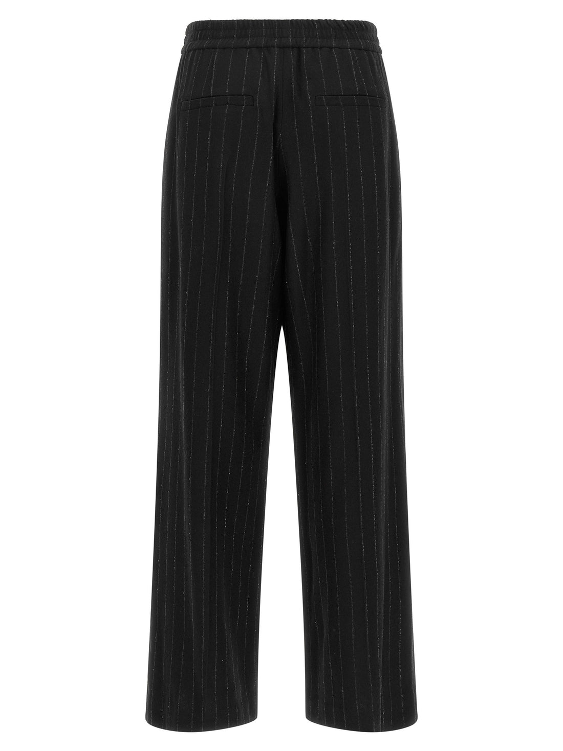 Brunello Cucinelli - Micro sequin pinstripe pants Blue 40 IT