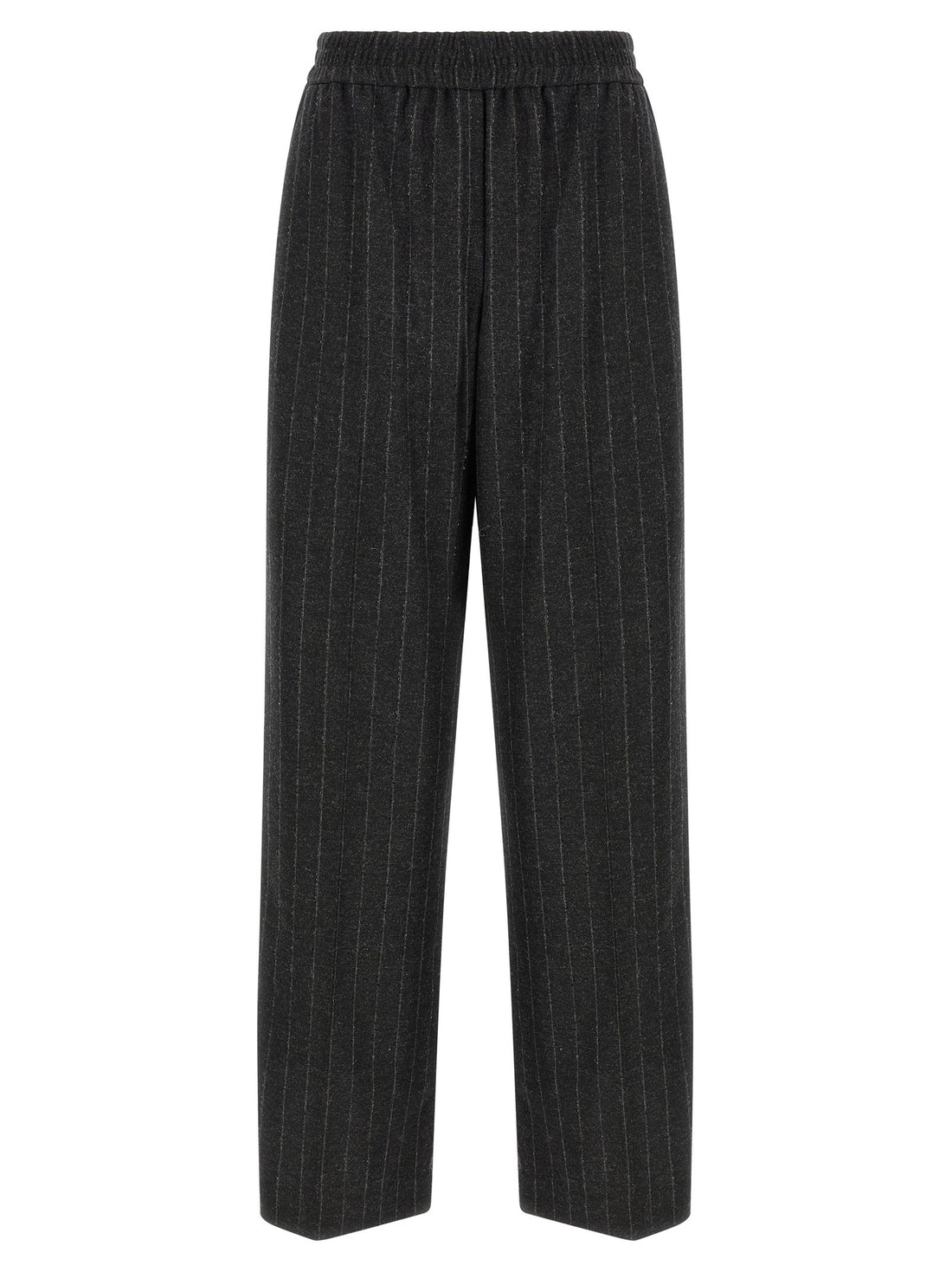 Brunello Cucinelli - Micro sequin pinstripe pants gray