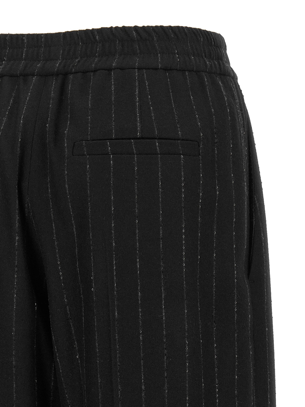 Brunello Cucinelli - Micro sequin pinstripe pants