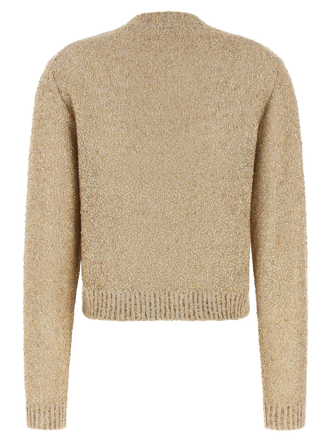Brunello Cucinelli - Micro sequin sweater gold XS