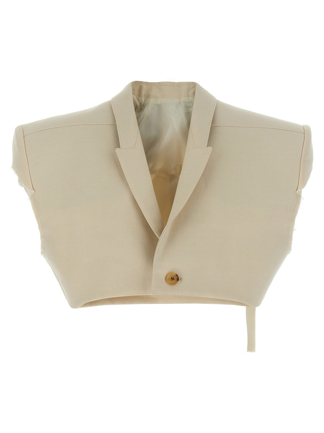 RICK OWENS - 'Micro tatlin' vest beige 38 IT