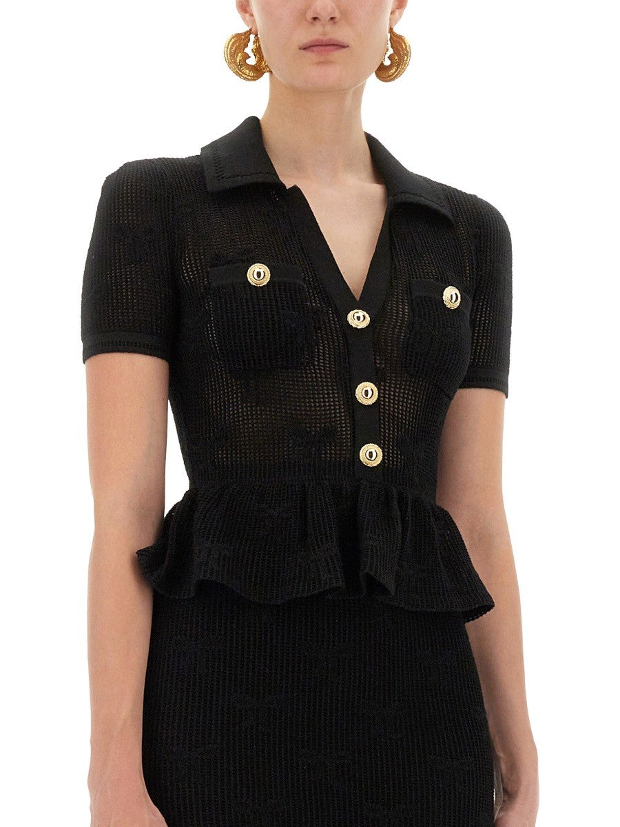 MIDI CROCHET DRESS WITH BOWS