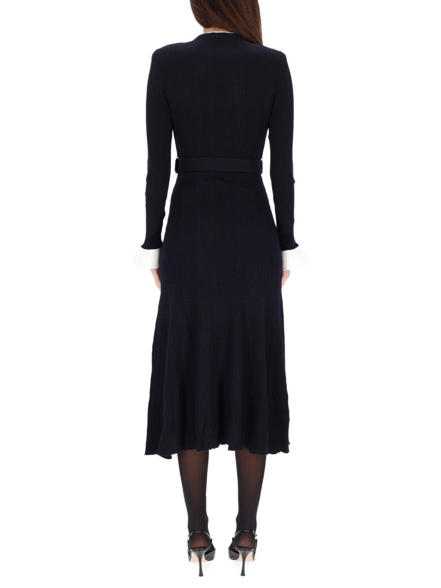 MIDI DRESS WITH BELT