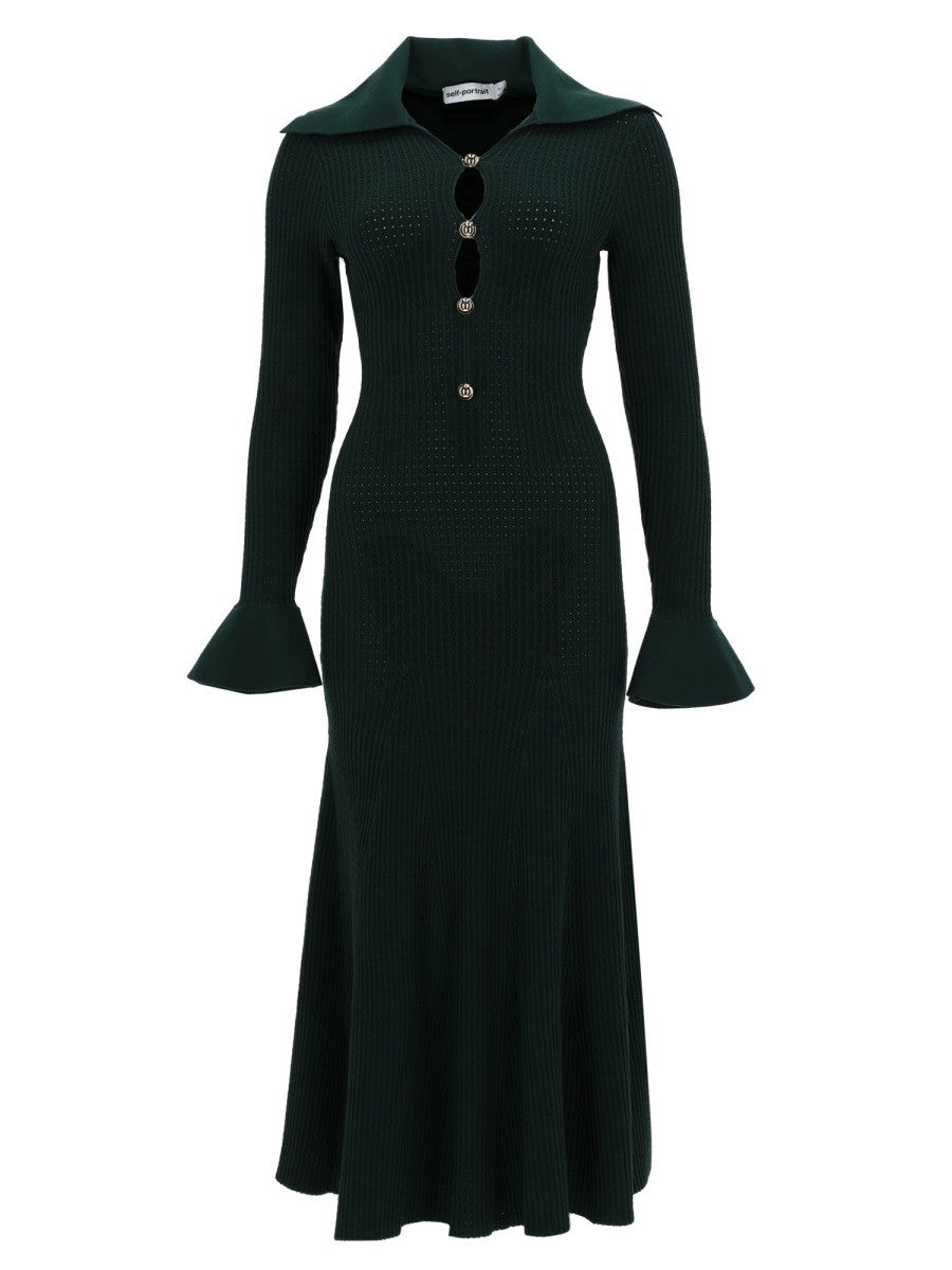 SELF-PORTRAIT - MIDI DRESS WITH CUT-OUT midi-dress-with-cut-out