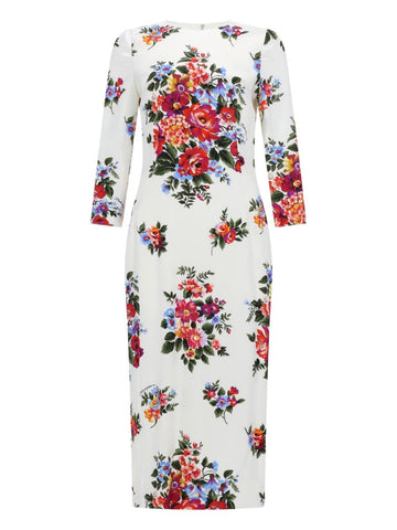 Dolce & Gabbana - MIDI DRESS WITH FLORAL PRINT midi-dress-with-floral-print_c2f10d55-a214-41bb-aa86-0d4fbdbe31b5