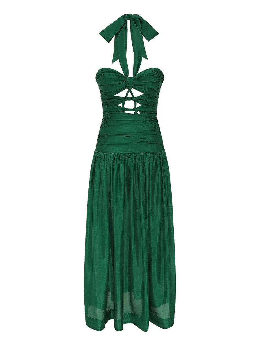 ZIMMERMANN - MIDI DRESS WITH KNOTS "DAYLIGHT"