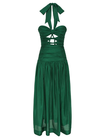 ZIMMERMANN - MIDI DRESS WITH KNOTS "DAYLIGHT"