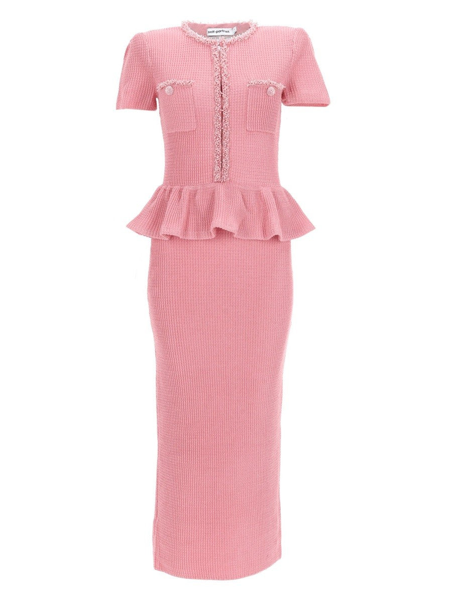 MIDI DRESS WITH PEPLUM AND BEADING midi-dress-with-peplum-and-beading_68e342ab-ffb3-4659-bc47-9b693568d516