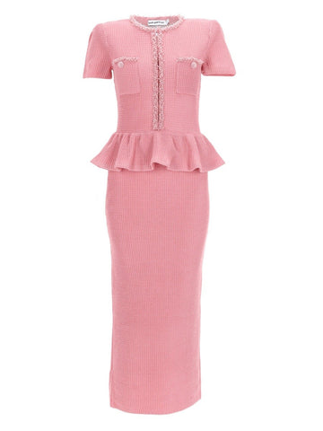 MIDI DRESS WITH PEPLUM AND BEADING midi-dress-with-peplum-and-beading_68e342ab-ffb3-4659-bc47-9b693568d516