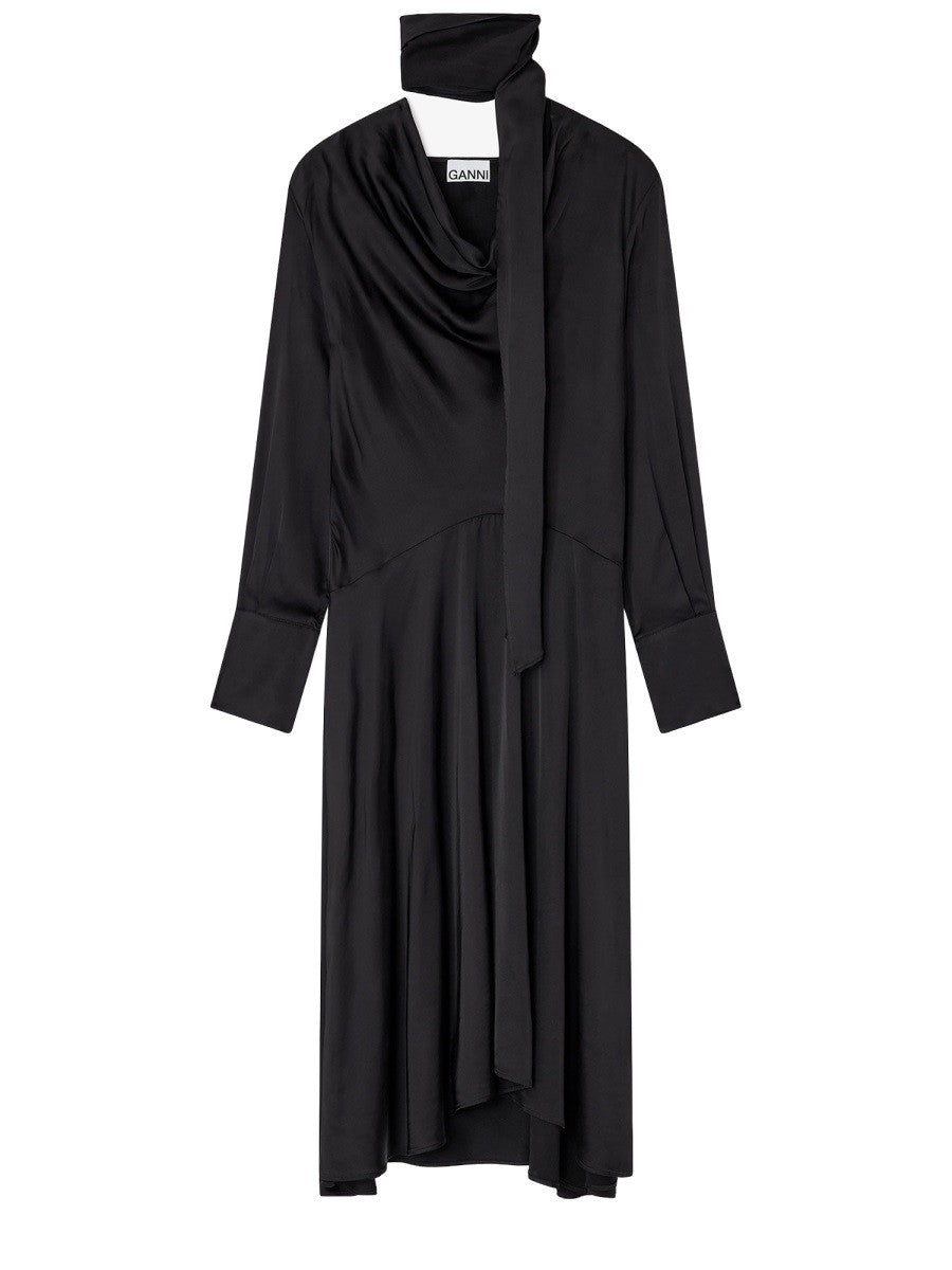 GANNI - MIDI DRESS WITH SCARF midi-dress-with-scarf_ae57c628-aa1e-41dd-a58c-ec69bb3d2beb