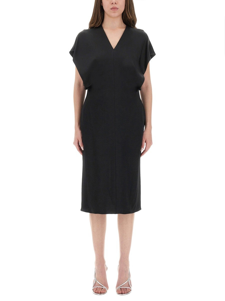 stella mccartney - MIDI DRESS WITH WING SLEEVES midi-dress-with-wing-sleeves_56991a7f-c18f-4bc5-b9af-d388b96c5f4e