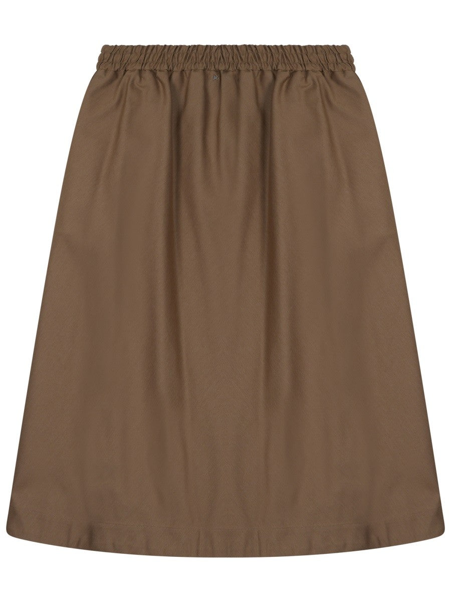 MIDI SKIRT WITH FRONT ZIPPER