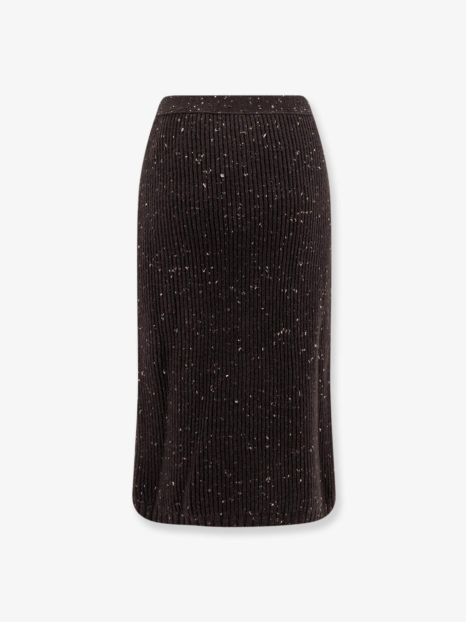 Midi wool skirt
