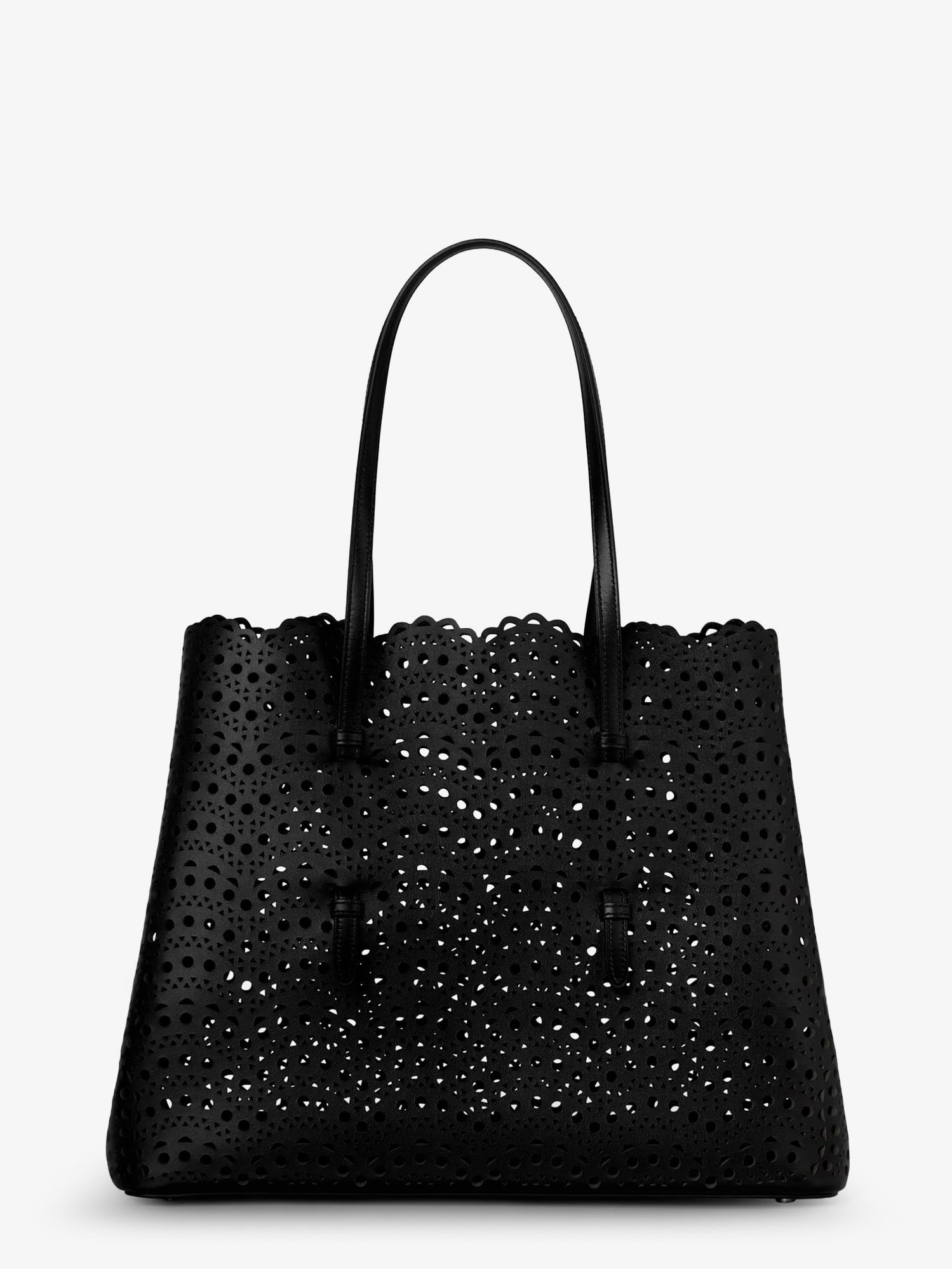 ALAIA - Mina 37 leather shoulder bag with Vienne motif