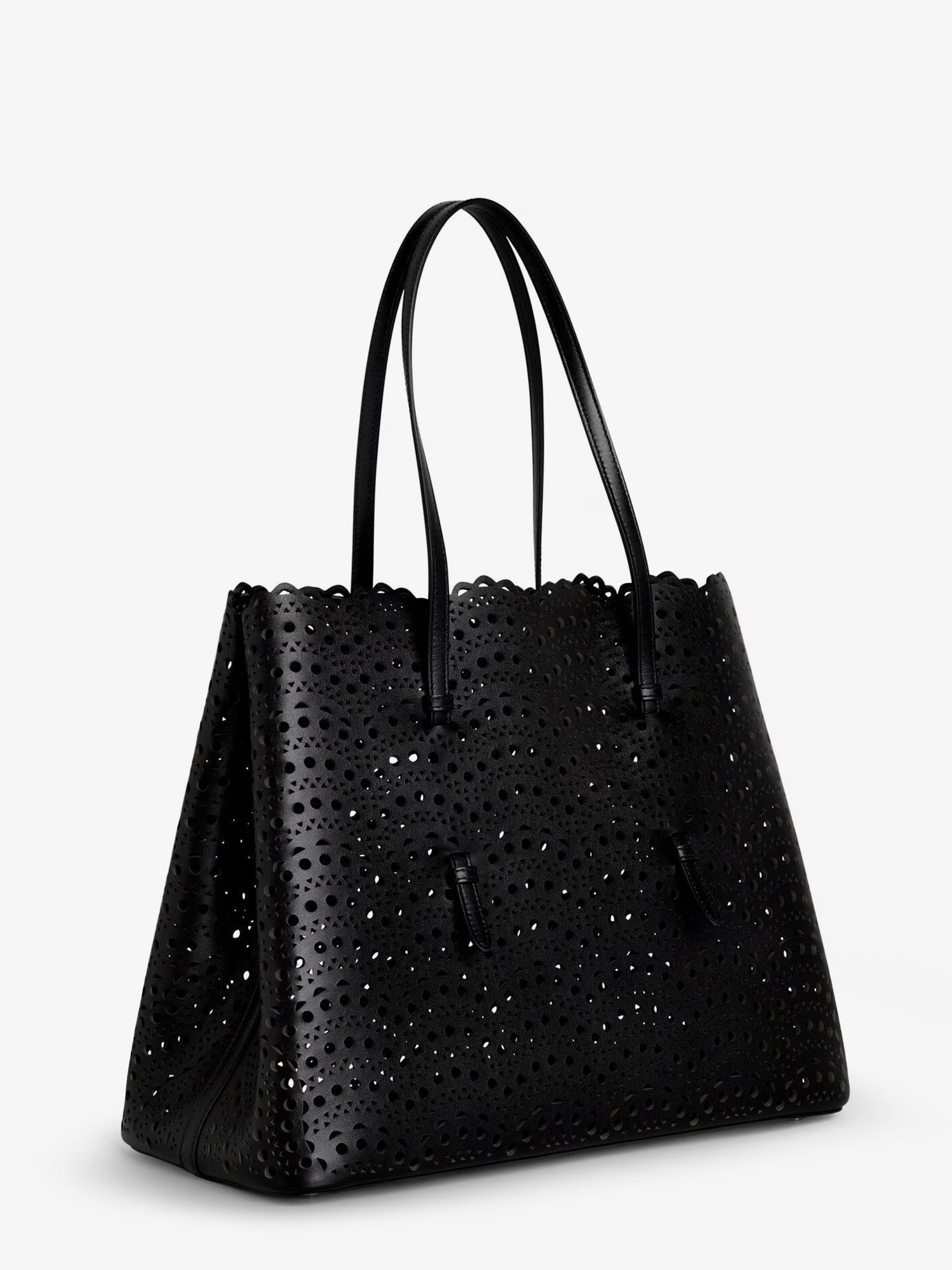 ALAIA - Mina 37 leather shoulder bag with Vienne motif