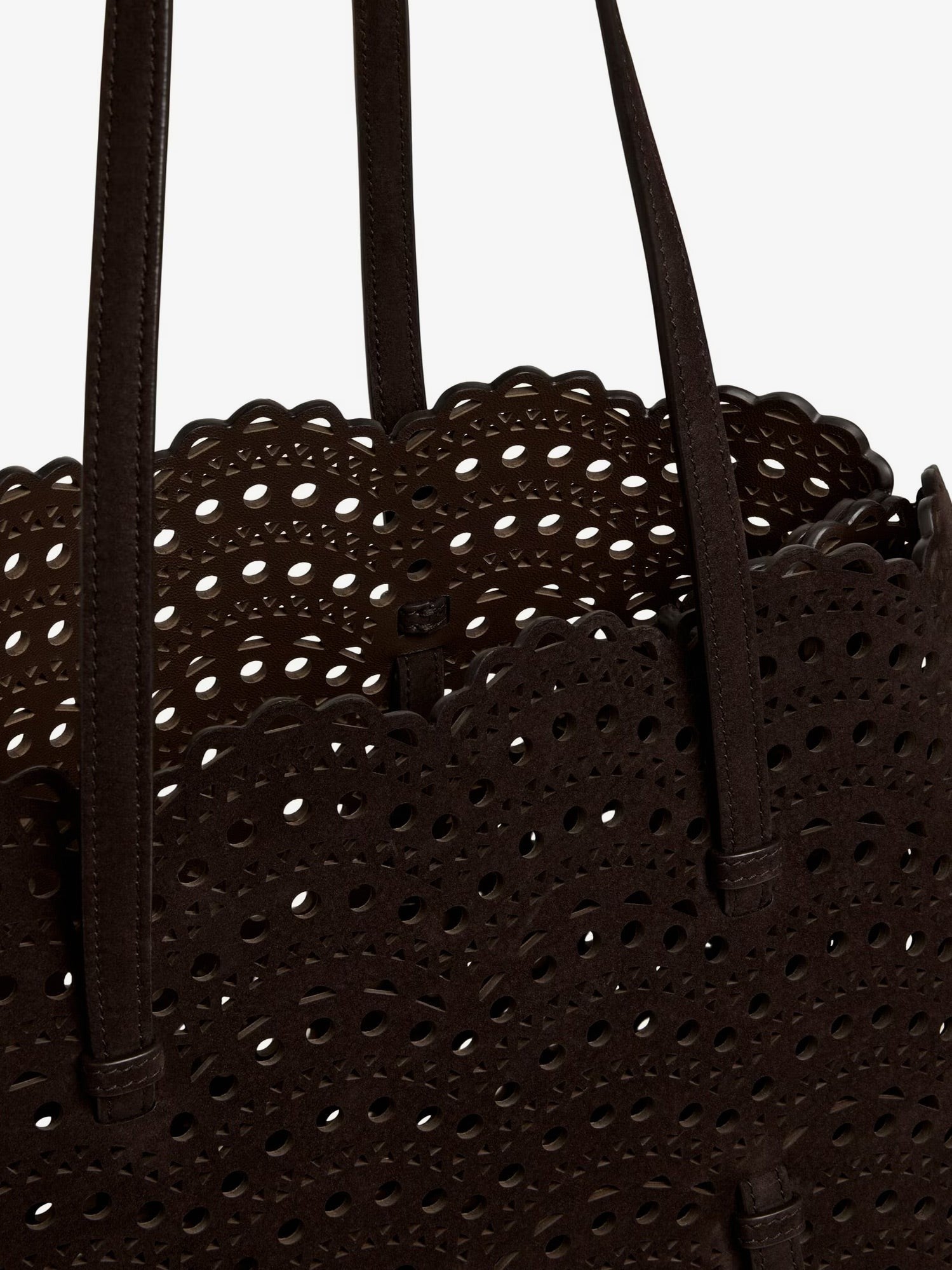 ALAIA - Mina 37 leather with Vienne motif shoulder bag