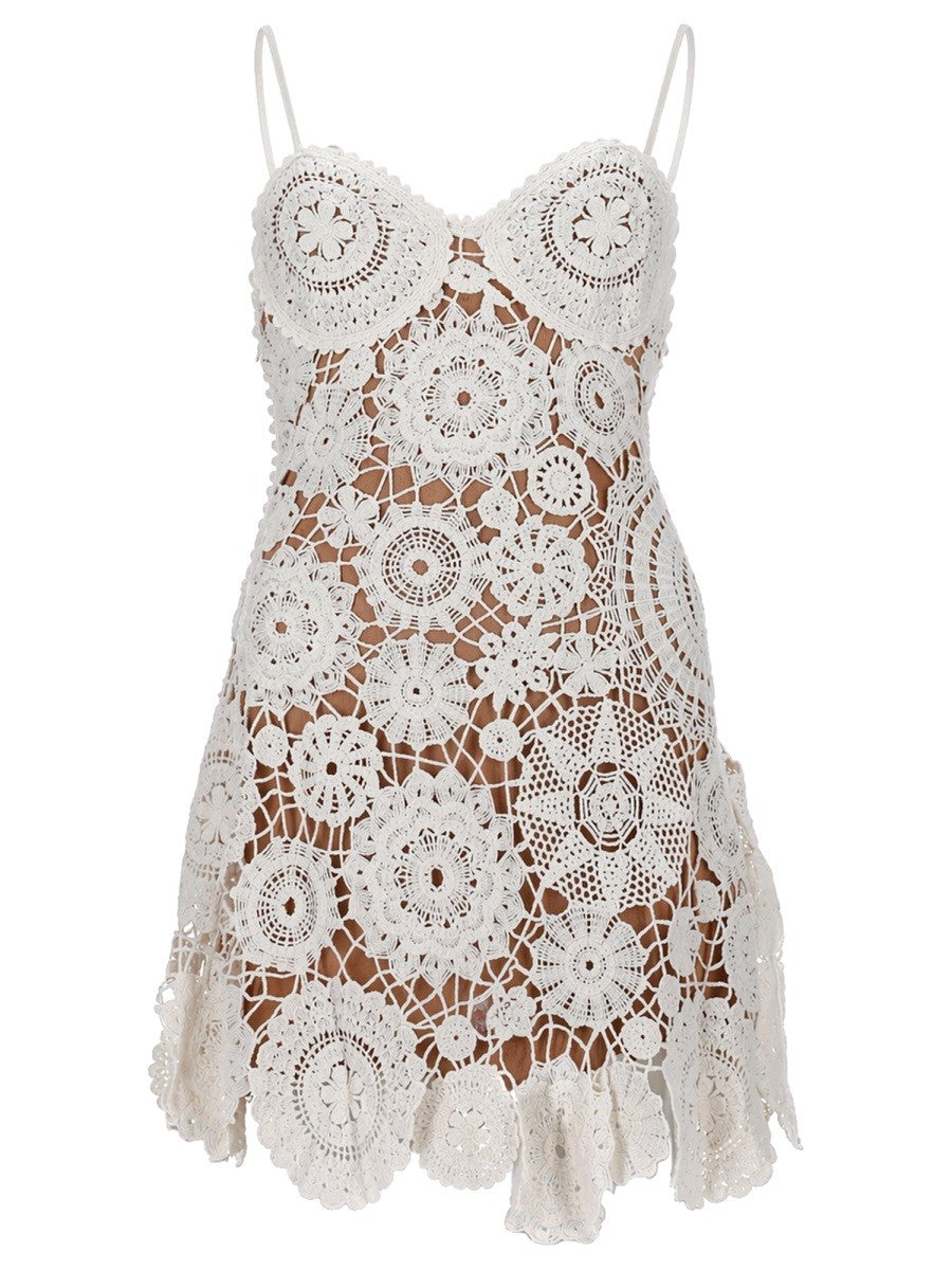 SELF-PORTRAIT - CROCHET MINI DRESS mini-abito-crochet_126735d7-2de5-48e0-83ed-64336b1c49fc