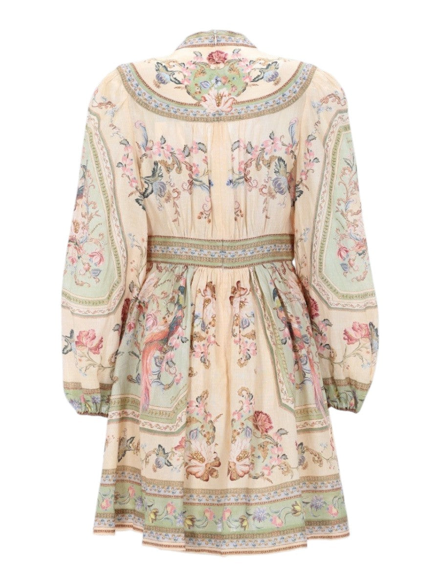 ZIMMERMANN - MINI ABITO SCOLLATO "ROSELIGHT"
