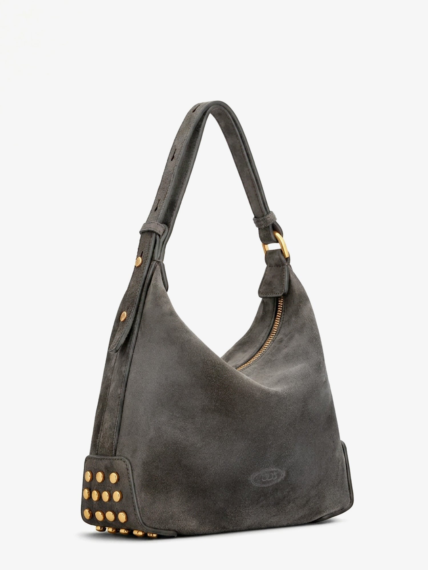 TOD'S - Mini Bag Metal Dots suede shoulder bag