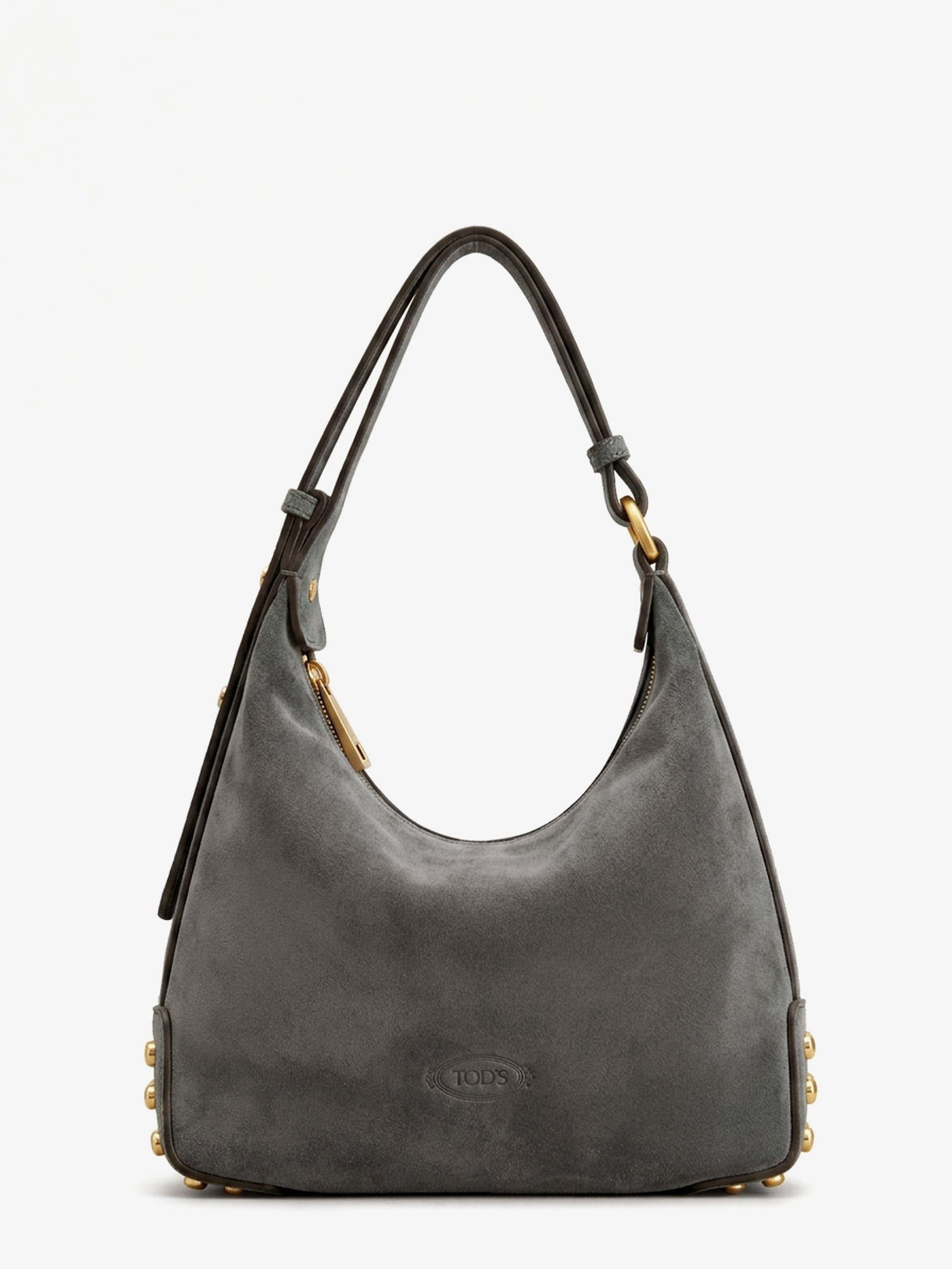 TOD'S - Mini Bag Metal Dots suede shoulder bag