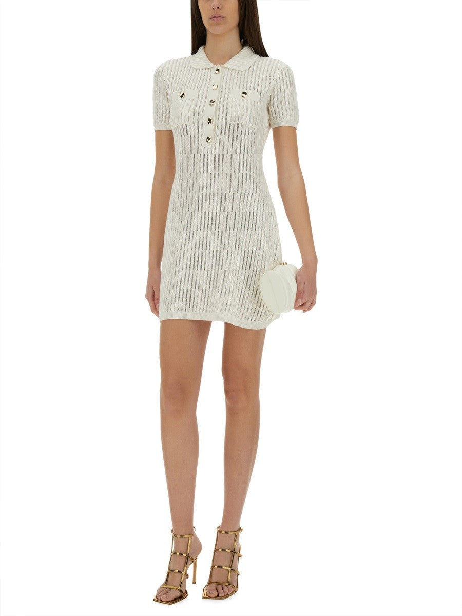 MINI CROCHET DRESS WITH SEQUINS