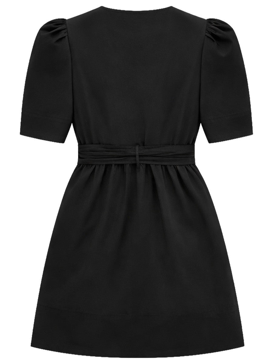 GANNI - MINI DRESS WITH BOWS mini-dress-with-bows_54925c65-40b3-4a89-8d23-d17a104a4183