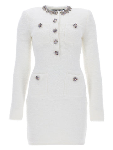 SELF-PORTRAIT - MINI DRESS WITH JEWEL BUTTONS mini-dress-with-jewel-buttons_9096274d-91a0-408e-ab13-db0dd5490d48