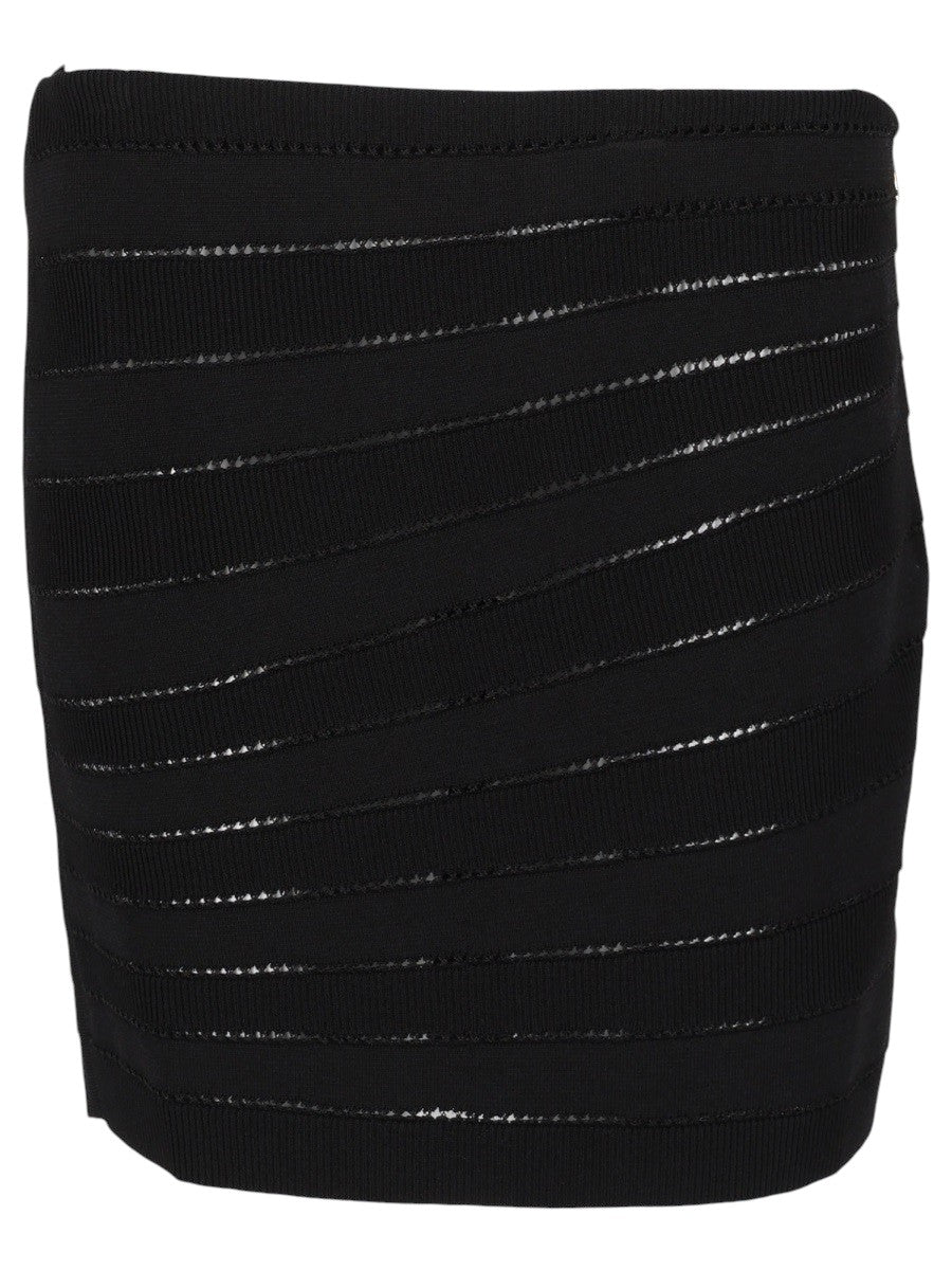 Balmain - MINI GONNA IN MAGLIA FLECHAGE mini-gonna-in-maglia-flechage_137c4b64-e3f5-44c4-bb40-e34780f4e2c2