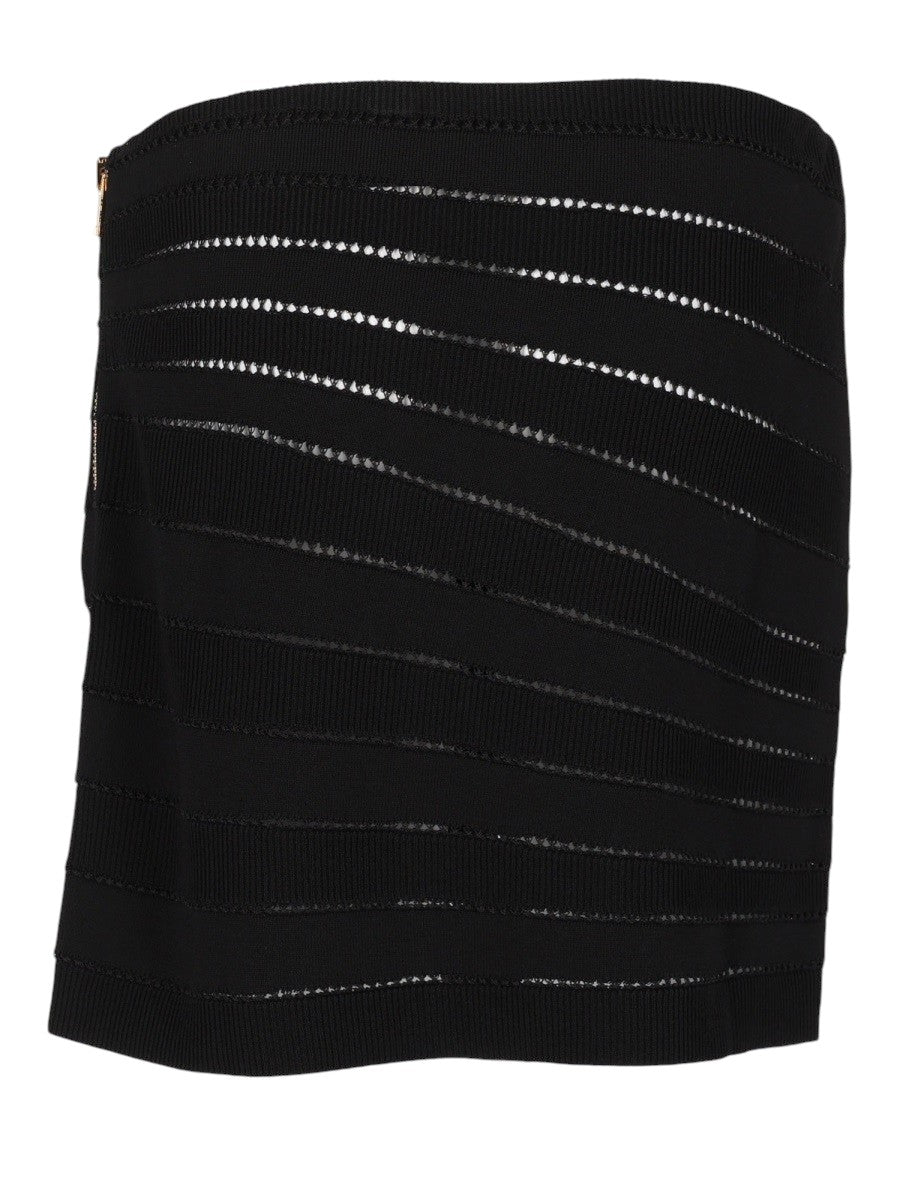Balmain - MINI GONNA IN MAGLIA FLECHAGE mini-gonna-in-maglia-flechage_1478c19a-5e81-4306-853e-2f3df7a636e1
