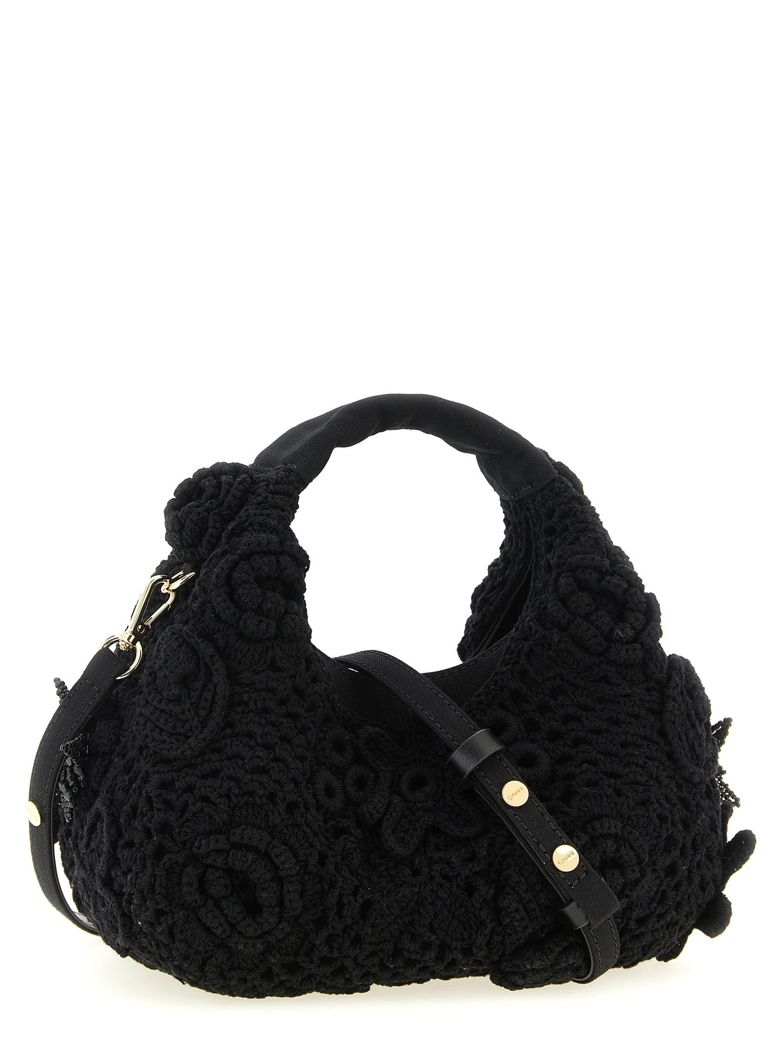 GANNI - 'Mini Hobo Crochet' handbag