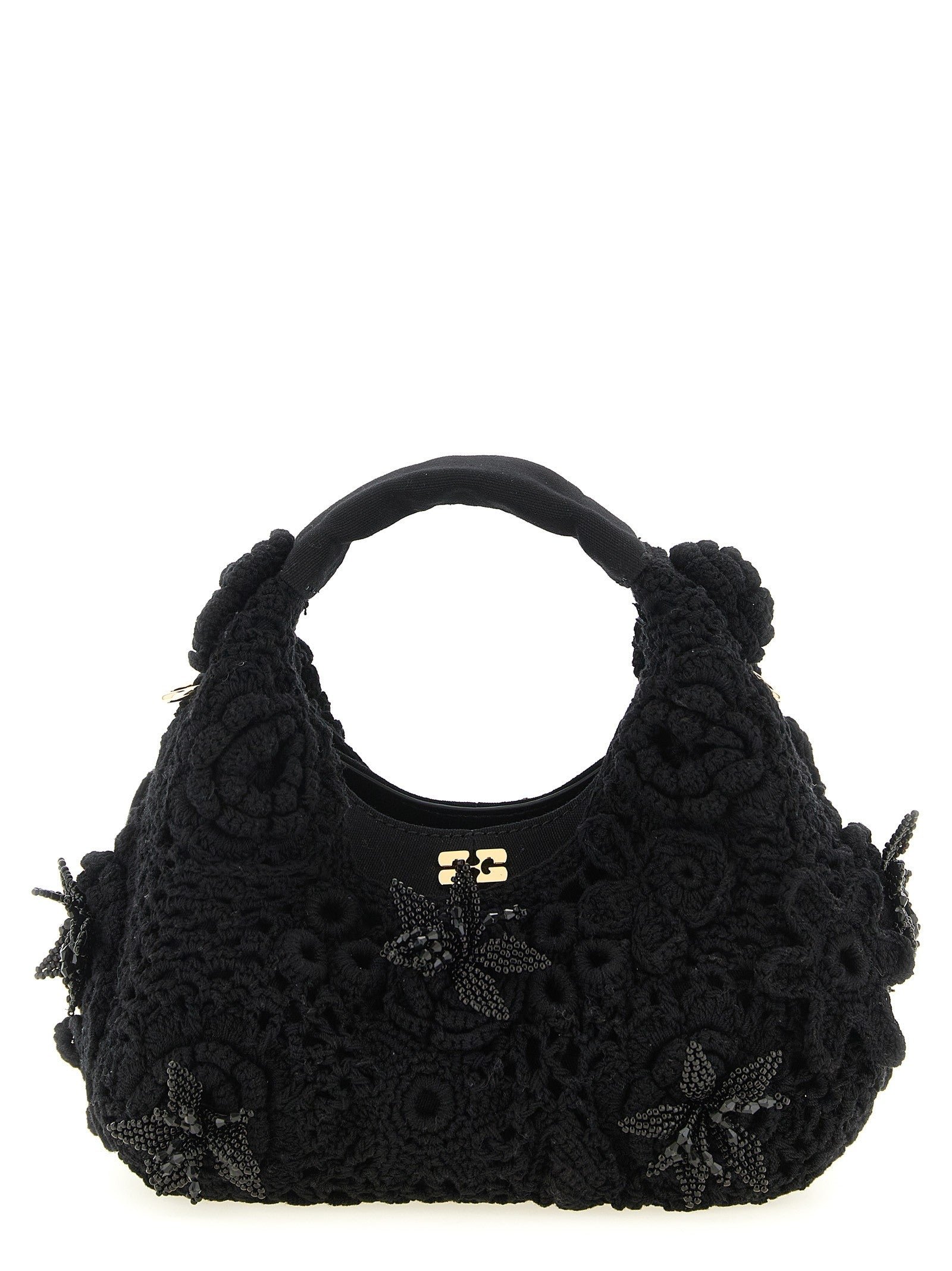 GANNI - 'Mini Hobo Crochet' handbag