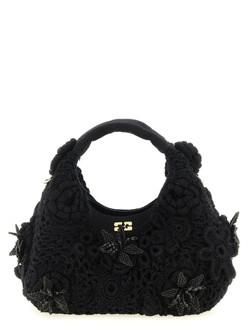GANNI - 'Mini Hobo Crochet' handbag