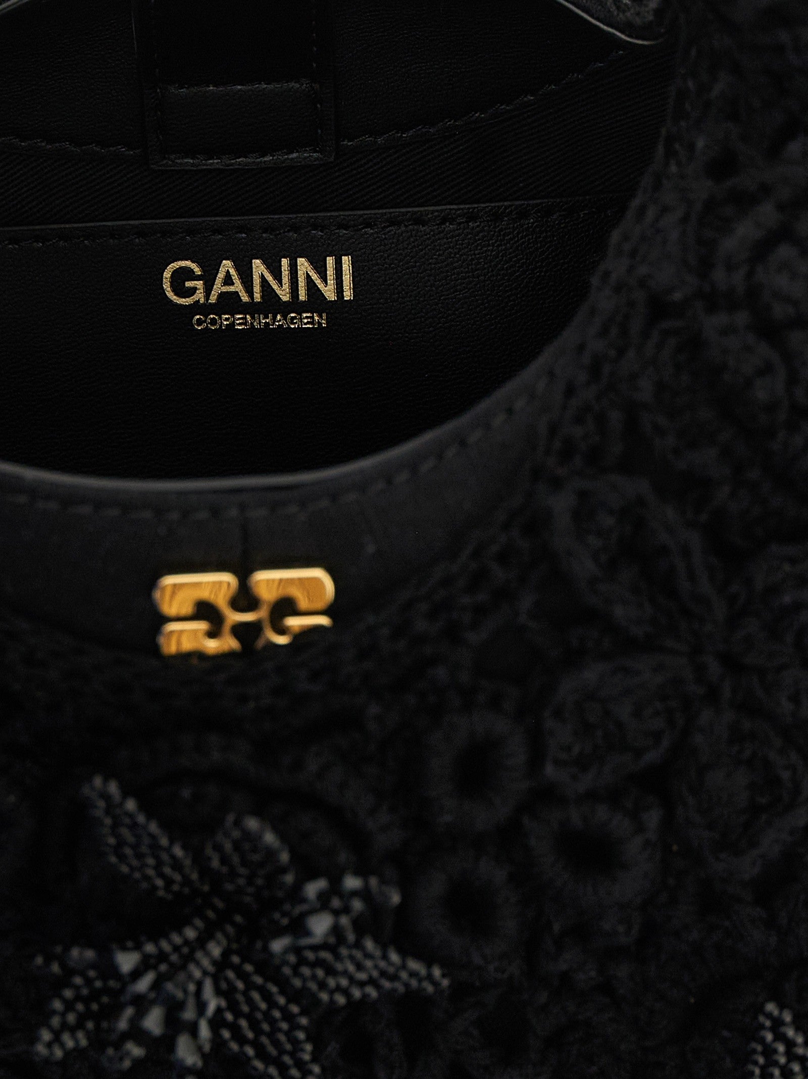 GANNI - 'Mini Hobo Crochet' handbag