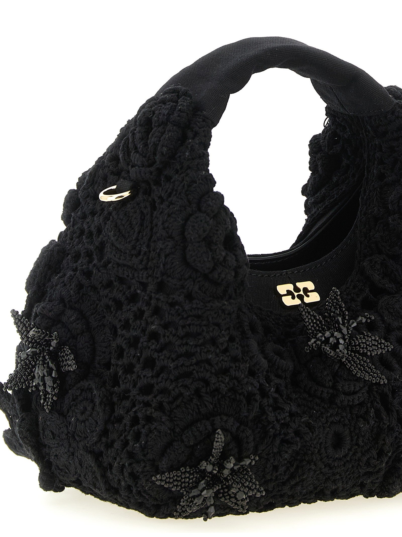 GANNI - 'Mini Hobo Crochet' handbag