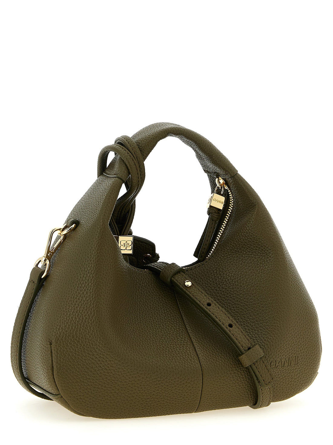 GANNI - 'Mini Hobo' handbag GREEN U