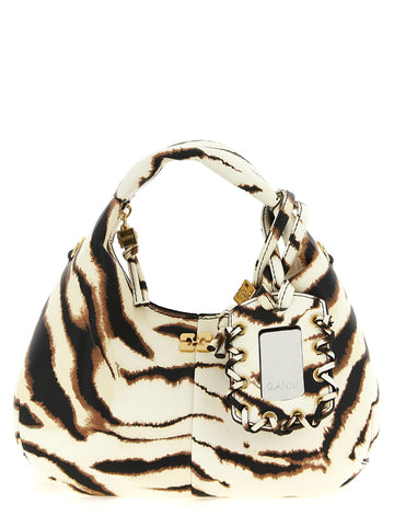 GANNI - 'Mini Hobo Zebra' handbag