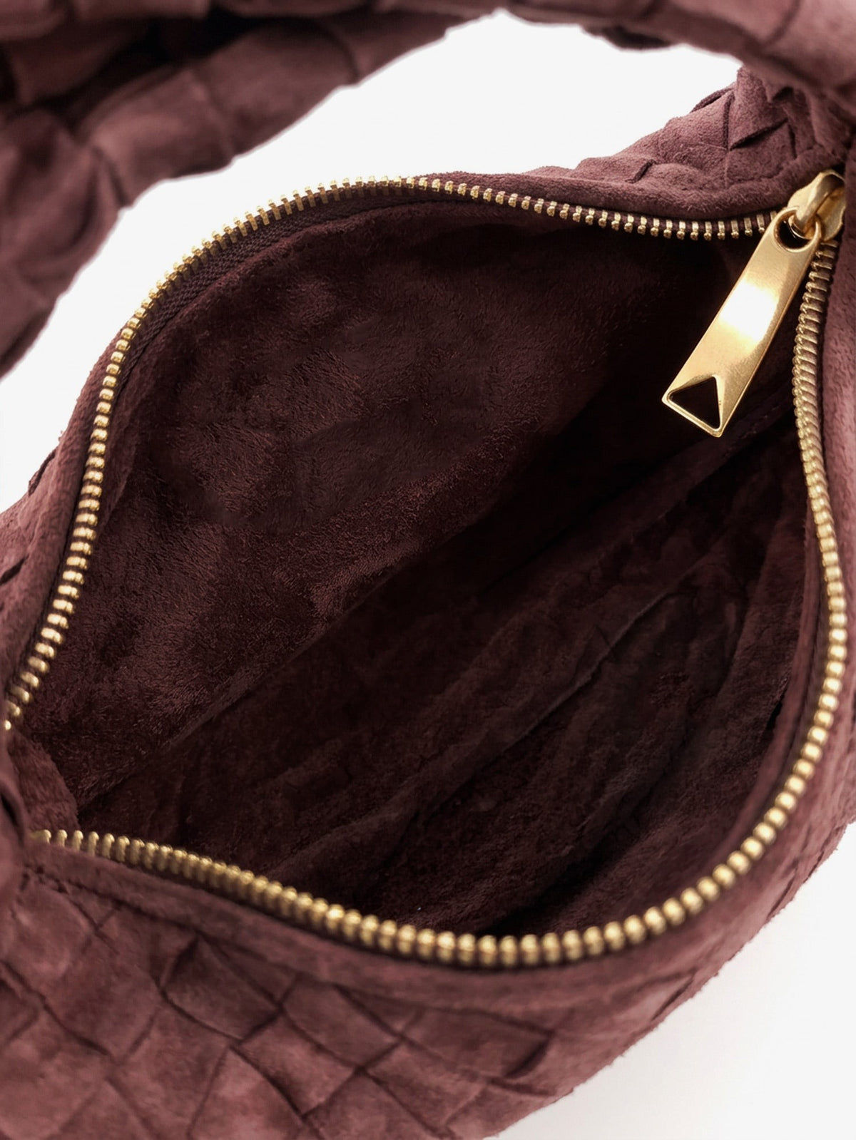 Bottega Veneta - Mini Jodie Intrecciato suede handbag