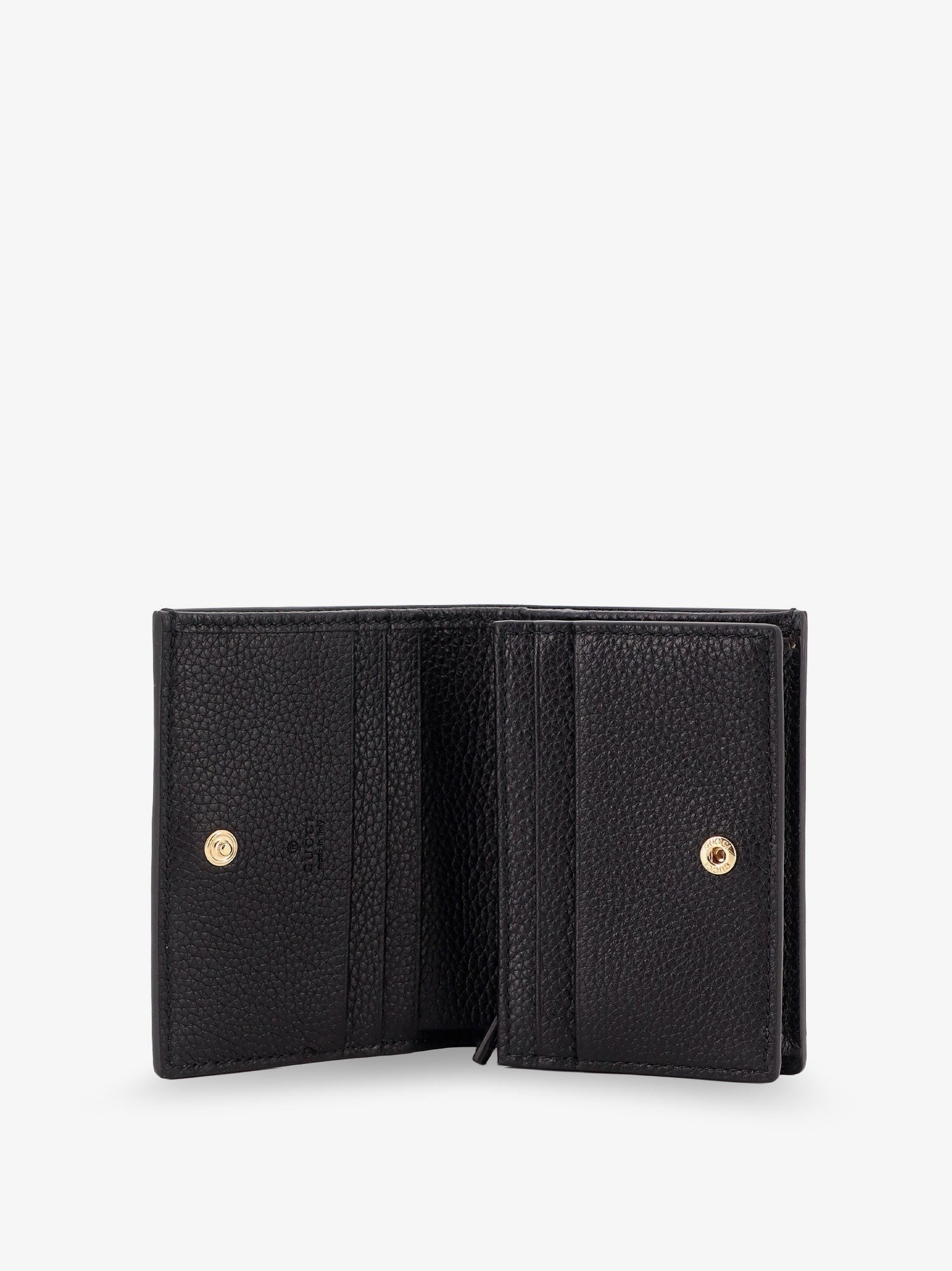 Gucci - Mini leather wallet and GG Supreme fabric