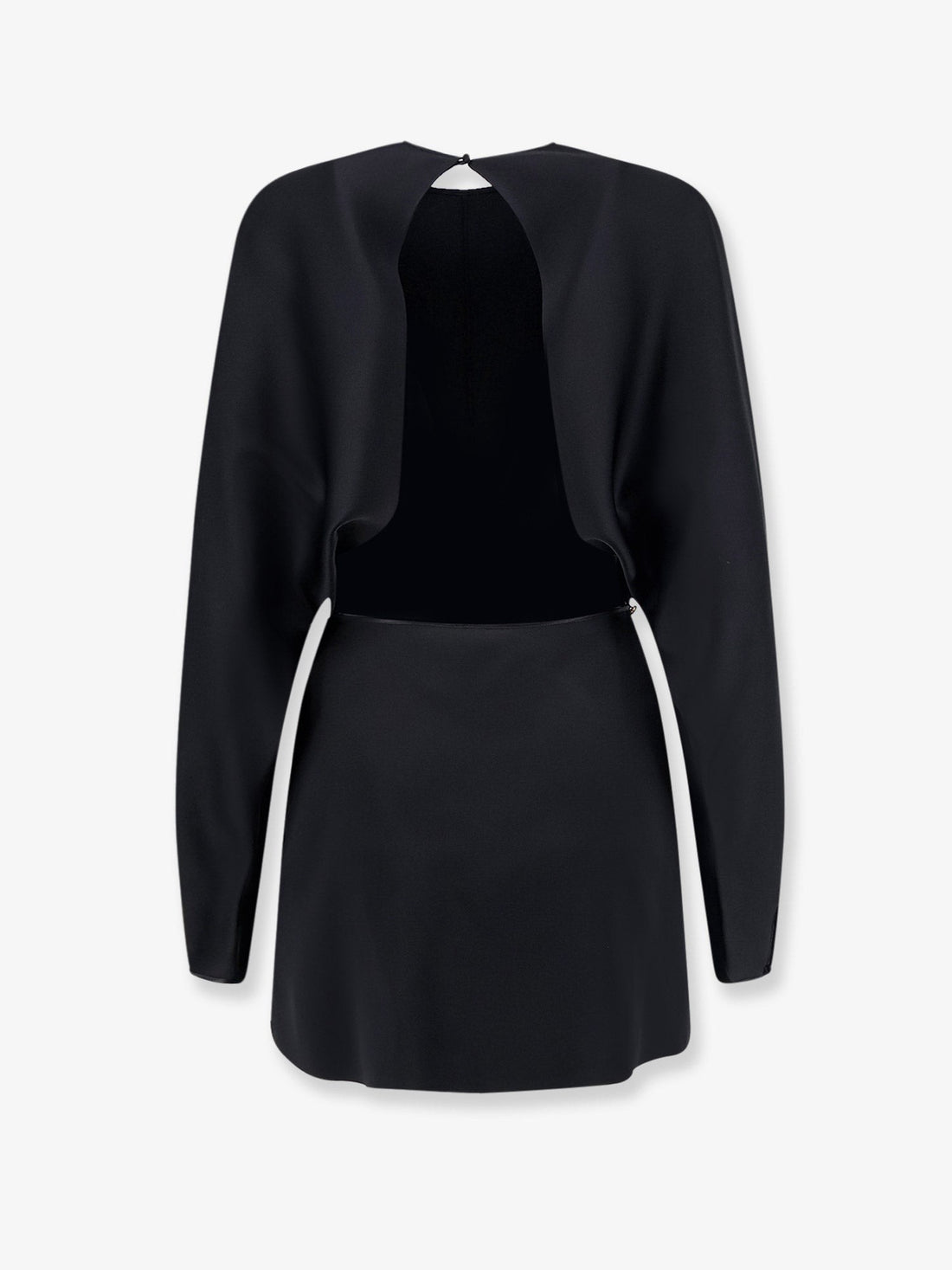 Saint Laurent - Mini Lenght Dress with gold metal detail noir