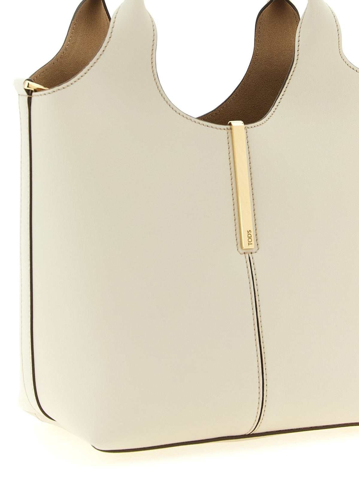 TOD'S - Mini metal plate shopping bag