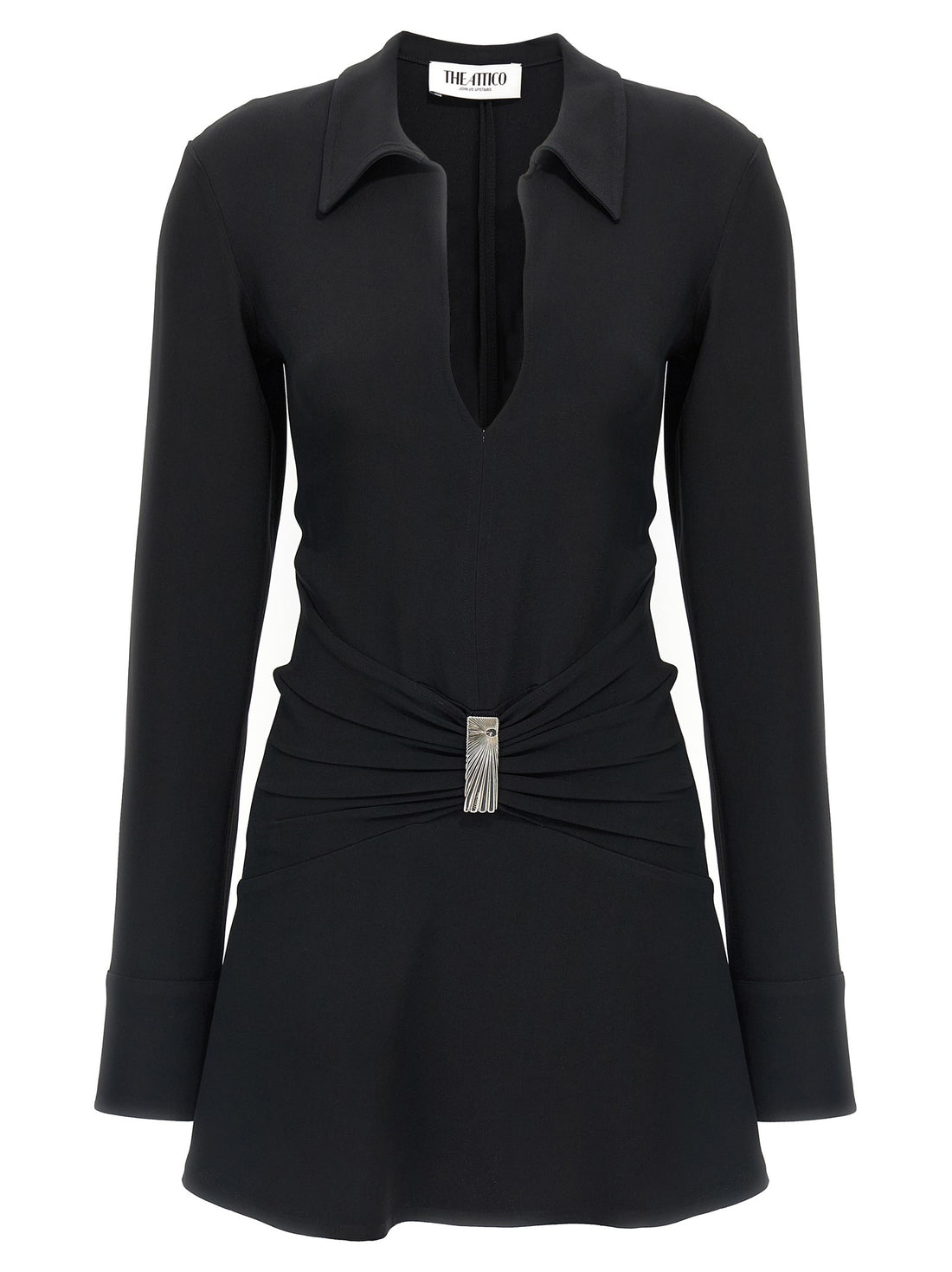 The Attico - Mini polo dress Black 38 IT