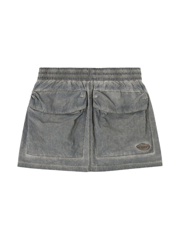 Diesel Diesel - MINIGONNA IN NYLON CON MAXI TASCHE