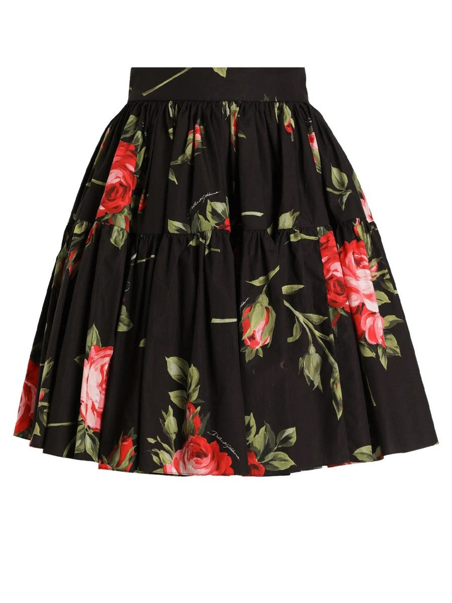 Dolce & Gabbana - MINISKIRT WITH "BOUQUET" PRINT miniskirt-with-bouquet-print_c839f331-ba0d-4ed0-83f5-e1dbf28dd5d2