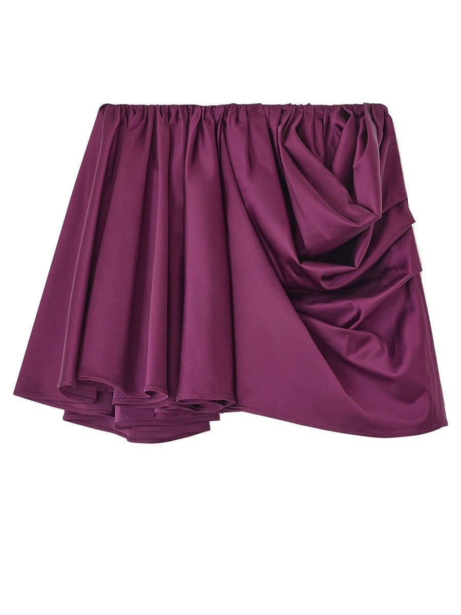 GANNI - MINISKIRT WITH DRAPE miniskirt-with-drape_451c7a11-2e23-449a-8036-86fab1a55be1