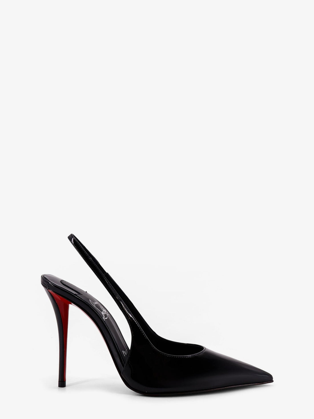 CHRISTIAN LOUBOUTIN Miss Z patent leather slingback décolleté